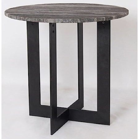 Solid Iron Accent Table